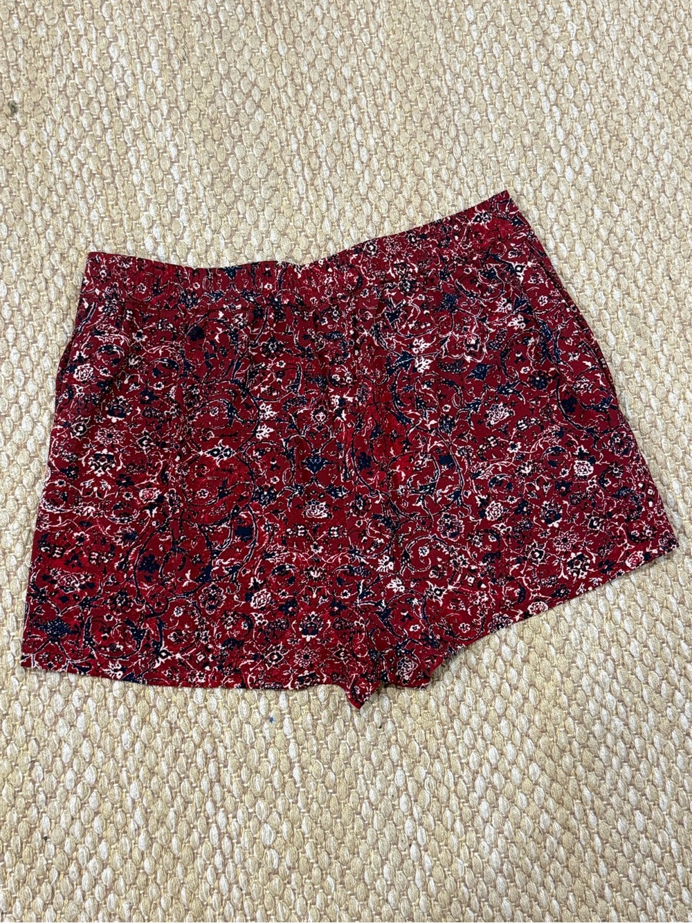 Tavik Women’s Navy and Maroon Floral High-Waist Lightweight Shorts - Picture 5 of 7